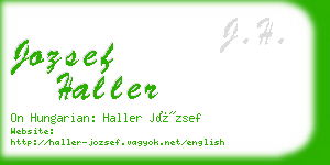 jozsef haller business card